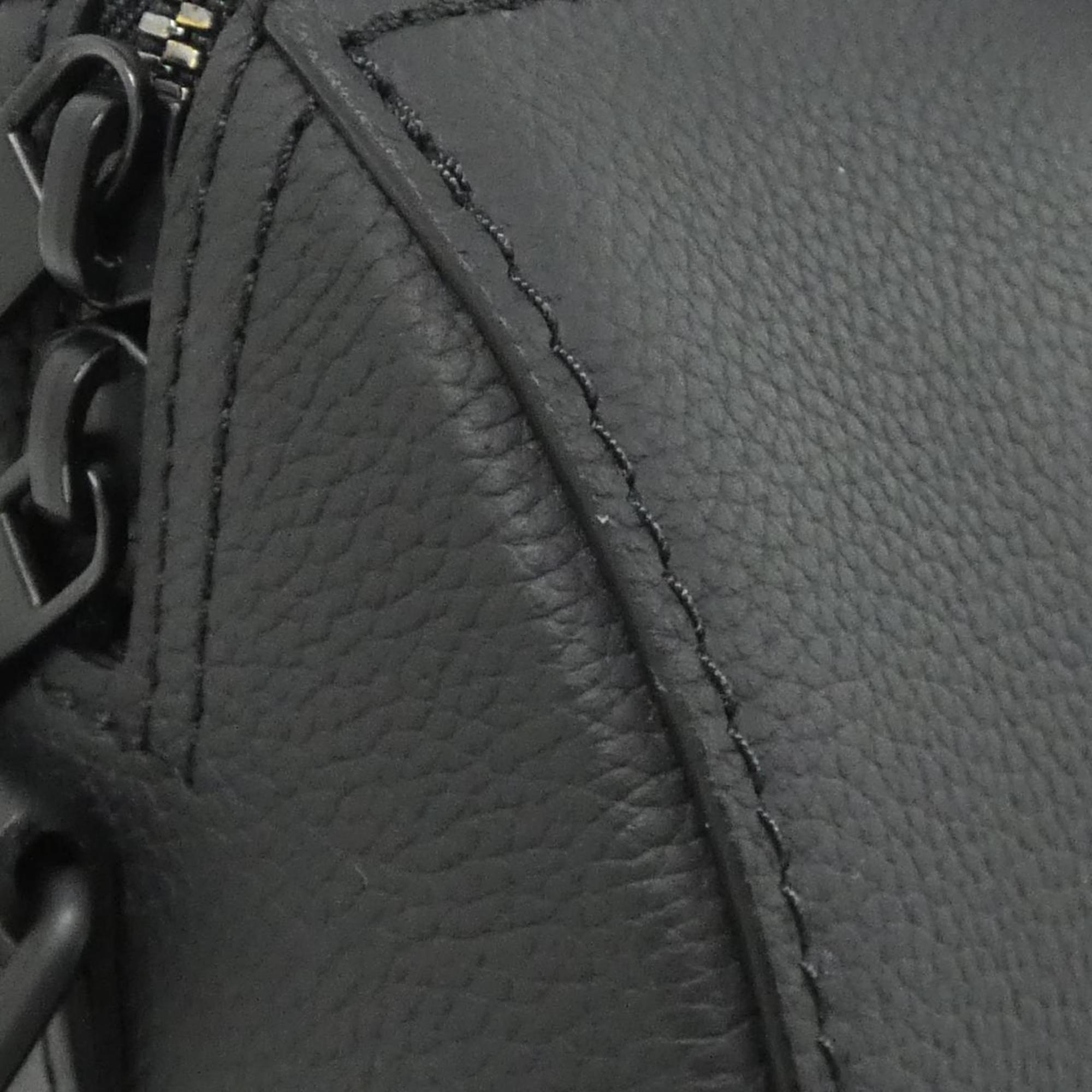 Louis Vuitton Black Leather Shoulder Bag