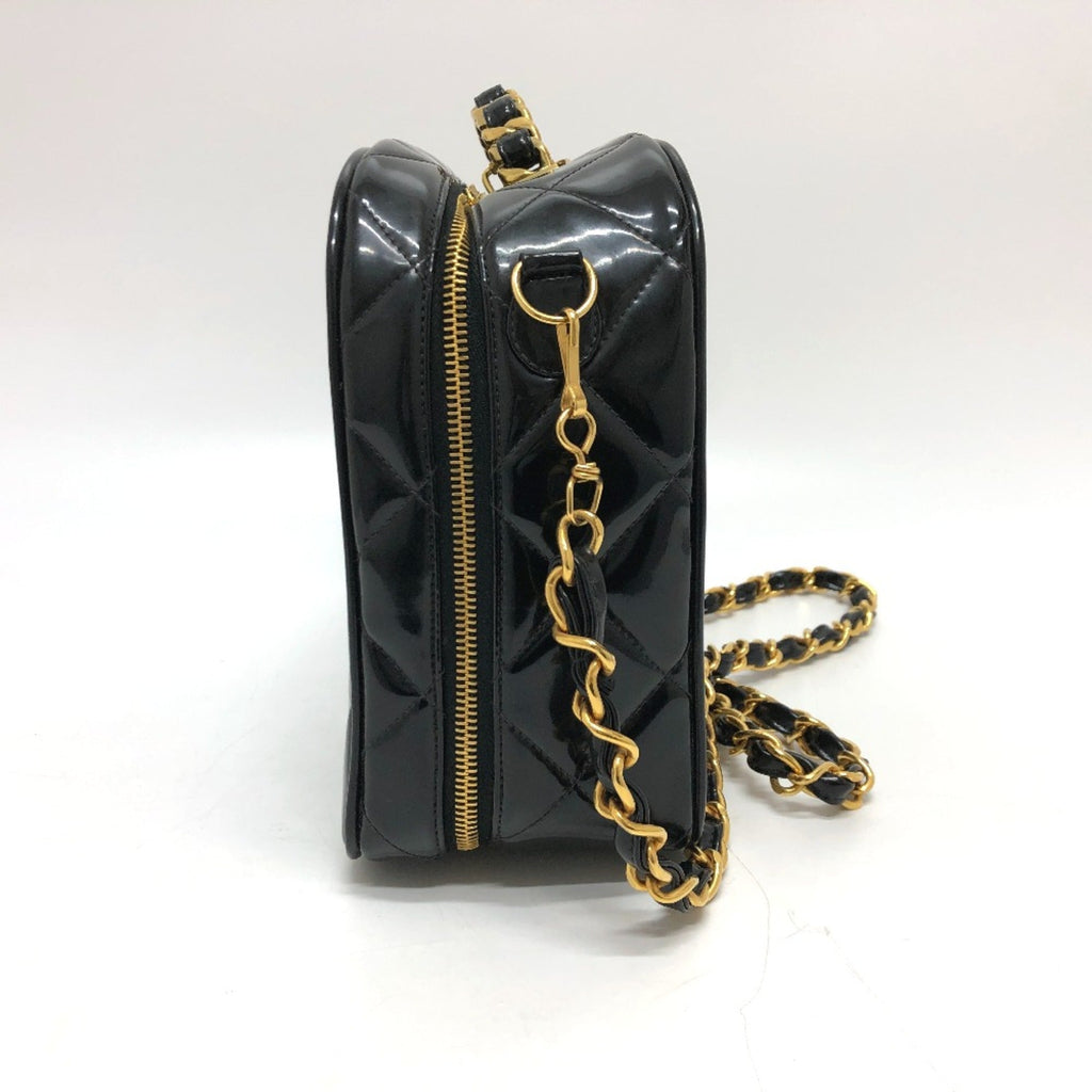 Chanel Black Patent Leather Handbag