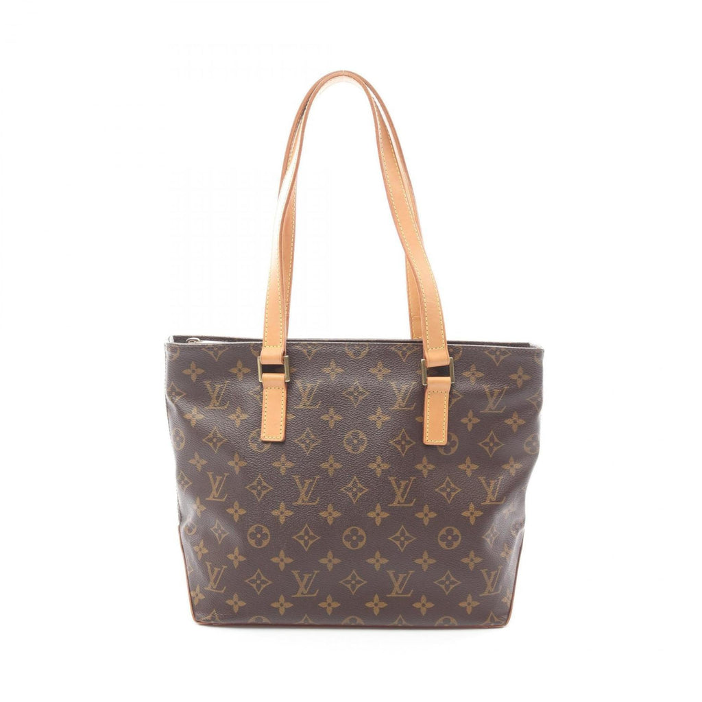 Louis Vuitton Brown Coated Canvas Leather Handbag Shoulder Bag