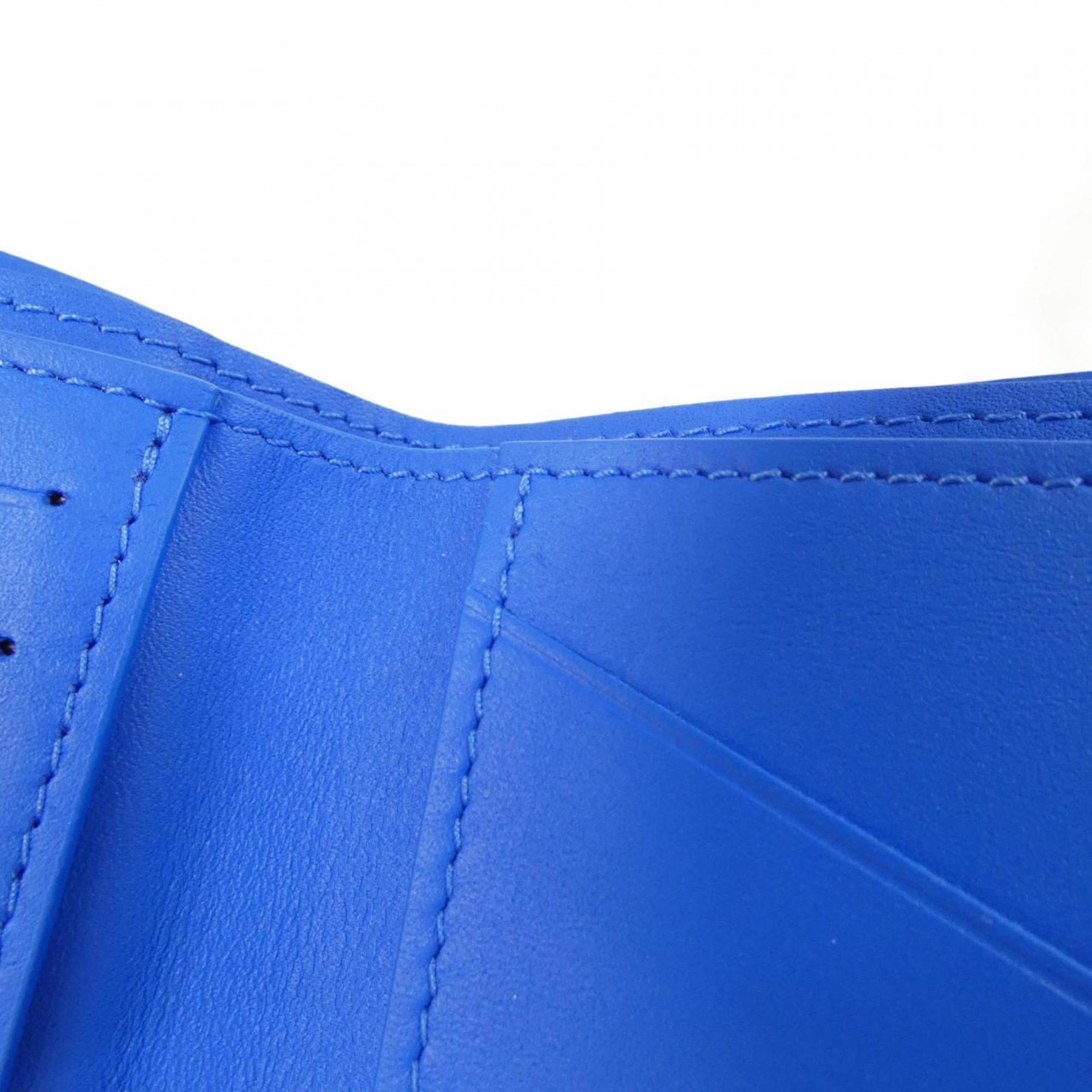Louis Vuitton Blue Leather Bill Wallet