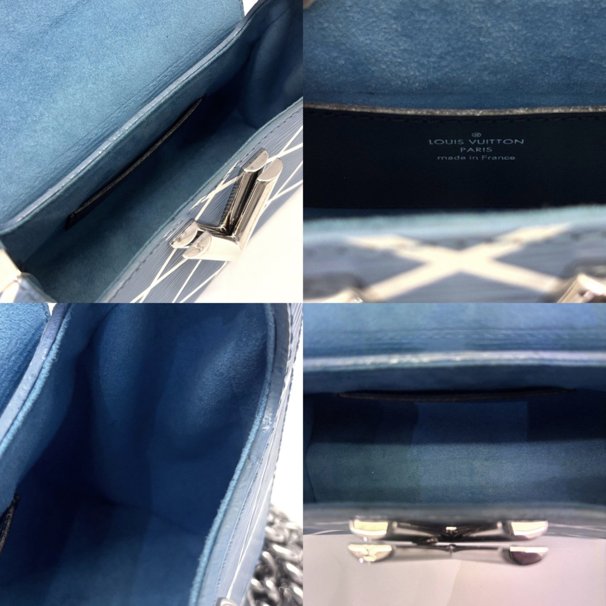 Louis Vuitton Epi Blue Light Blue Epi Leather Shoulder Bag