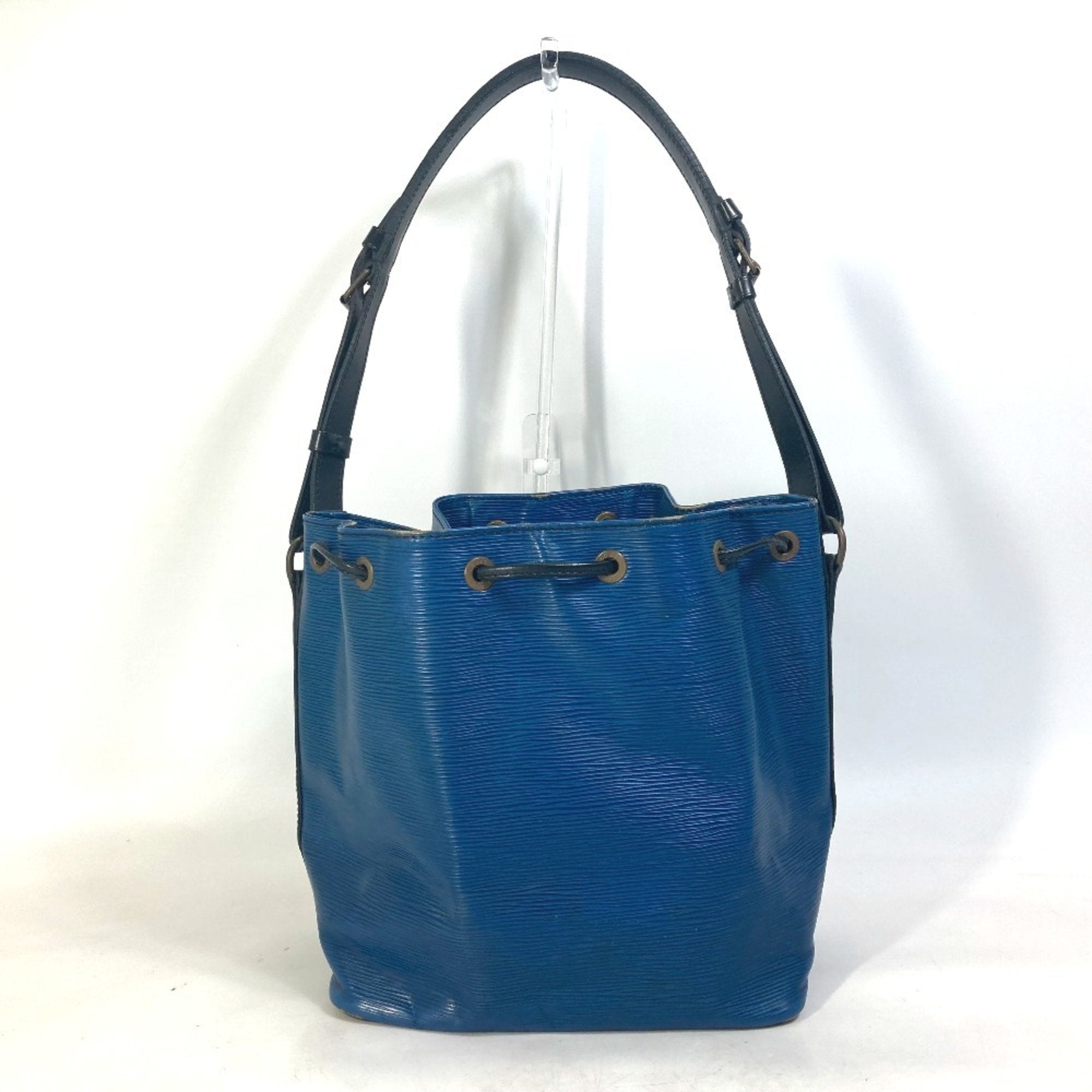 Louis Vuitton Black Blue Toledo Blue Epi Leather Shoulder Bag