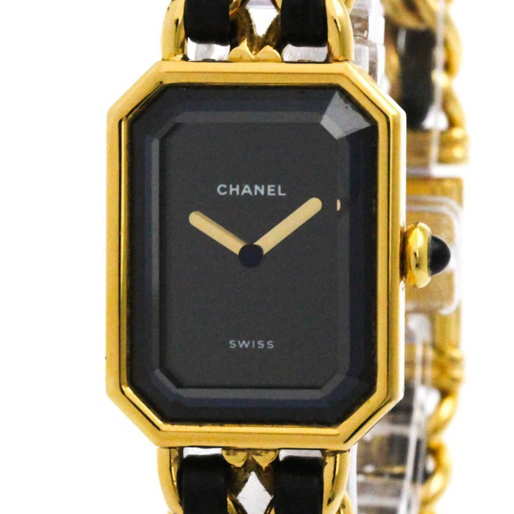 Chanel Premiere Rock Quartz Watch Plated Metal And Leather Watch