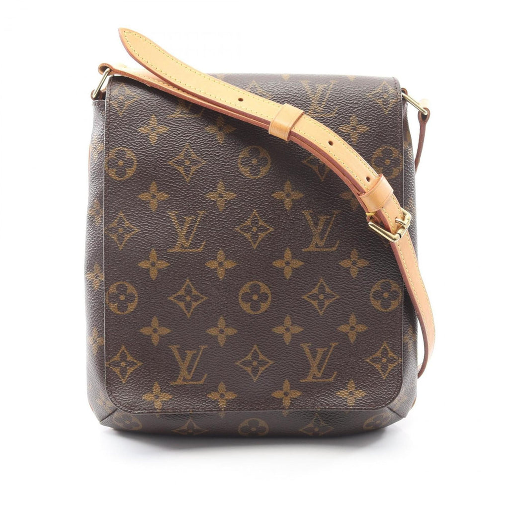 Louis Vuitton Brown Monogram Coated Canvas Leather Handbag Shoulder Bag