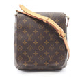 Louis Vuitton Brown Monogram Coated Canvas Leather Handbag Shoulder Bag