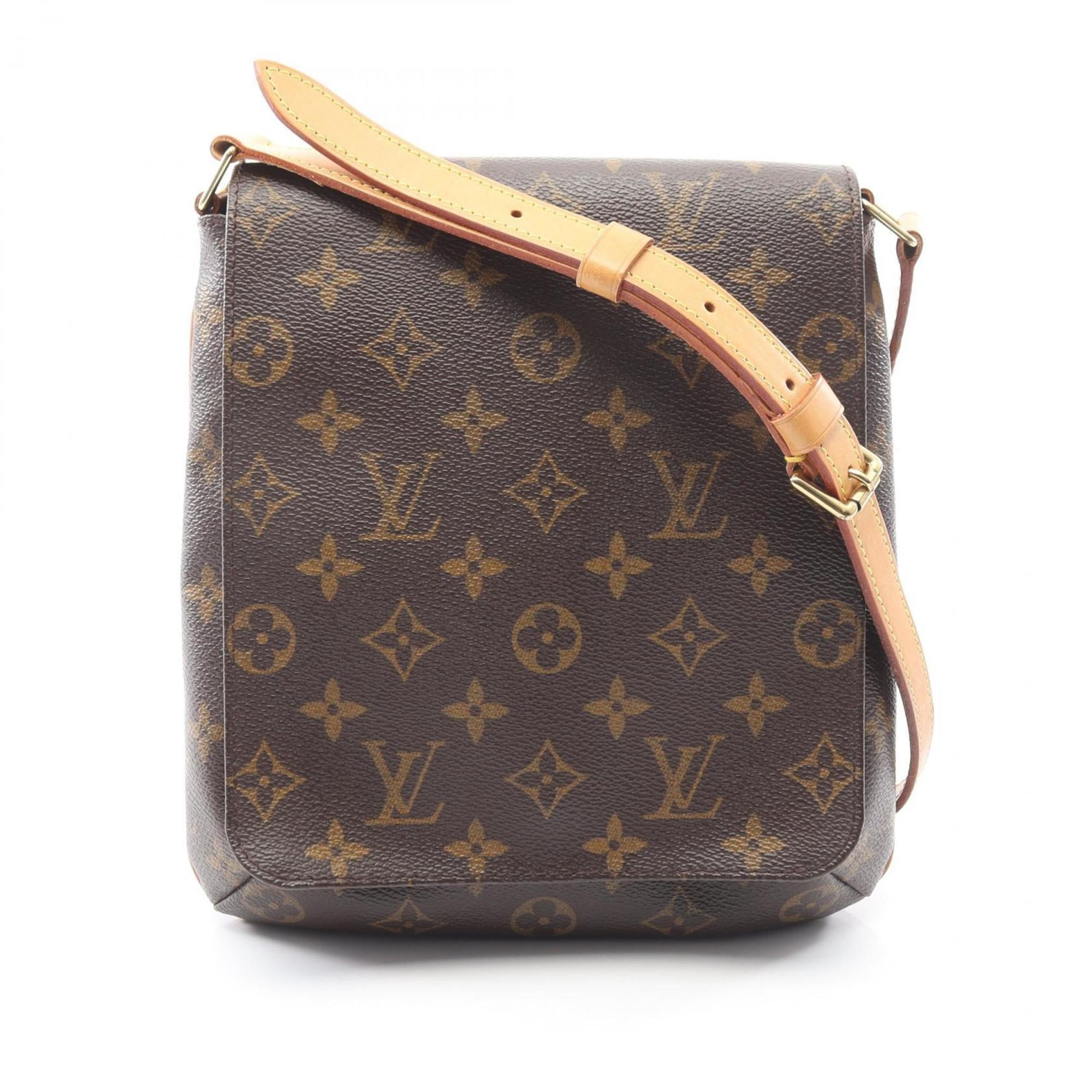 Louis Vuitton Brown Monogram Coated Canvas Leather Handbag Shoulder Bag