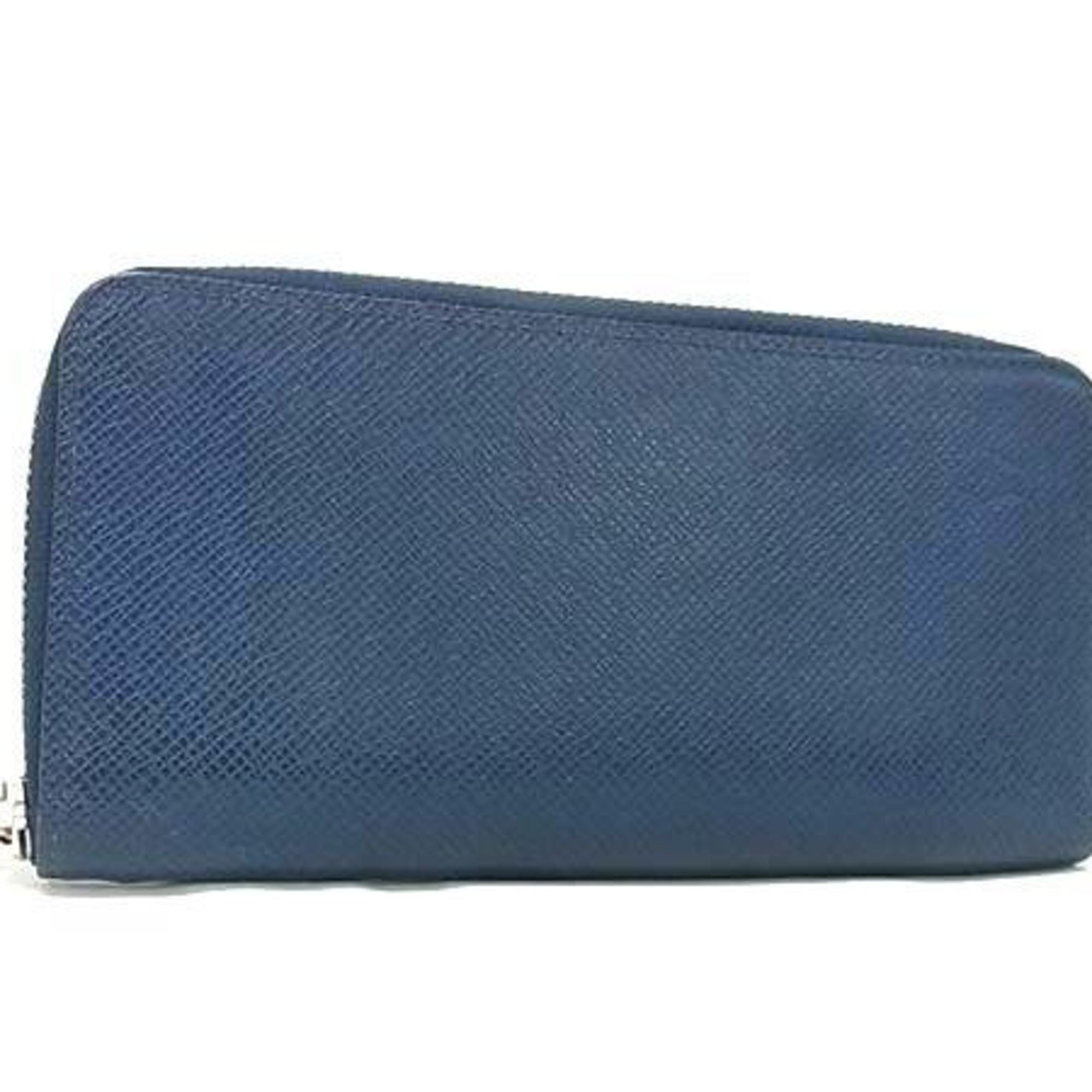 Louis Vuitton Taiga Blue Taiga Leather Long Wallet
