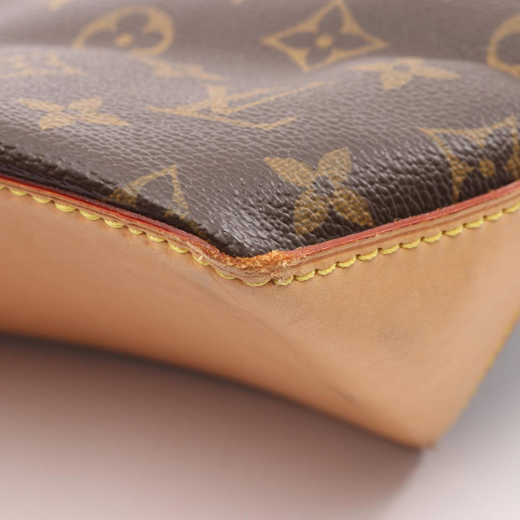Louis Vuitton Brown Coated Canvas Pvc Monogram Leather Shoulder Bag