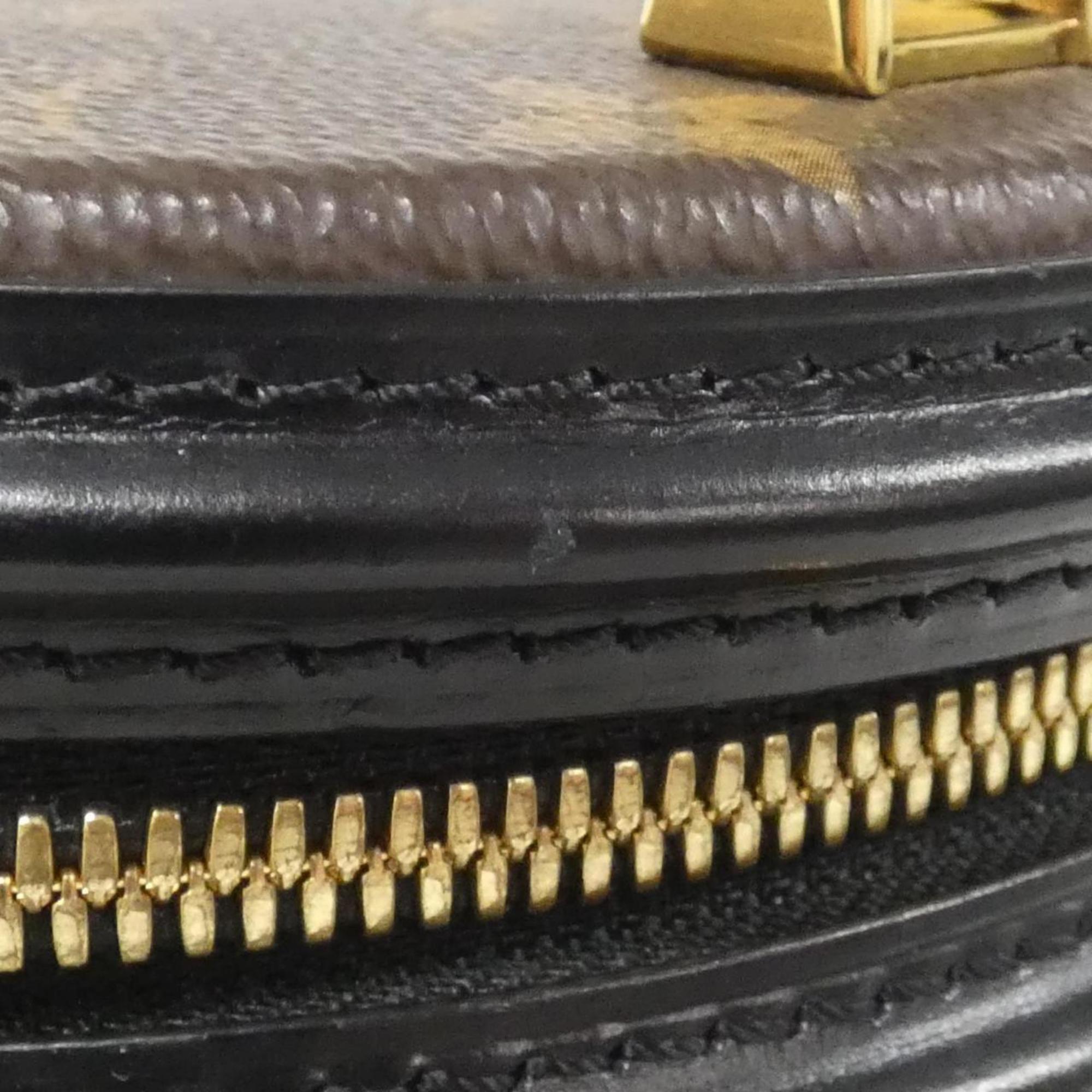 Louis Vuitton Marron Coated Canvas Handbag