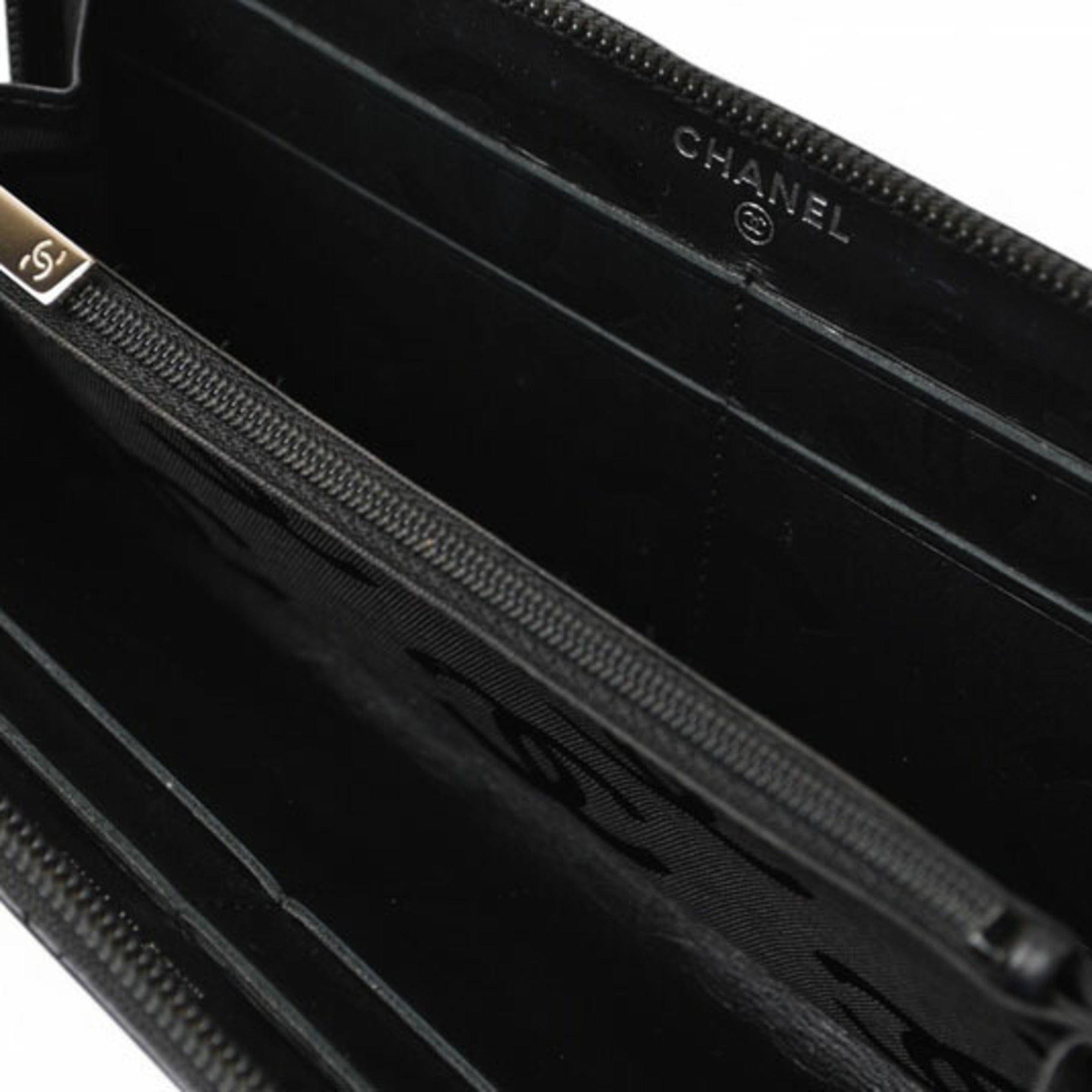 Chanel Black Cambon Ligne Long Wallet (Bi-Fold)