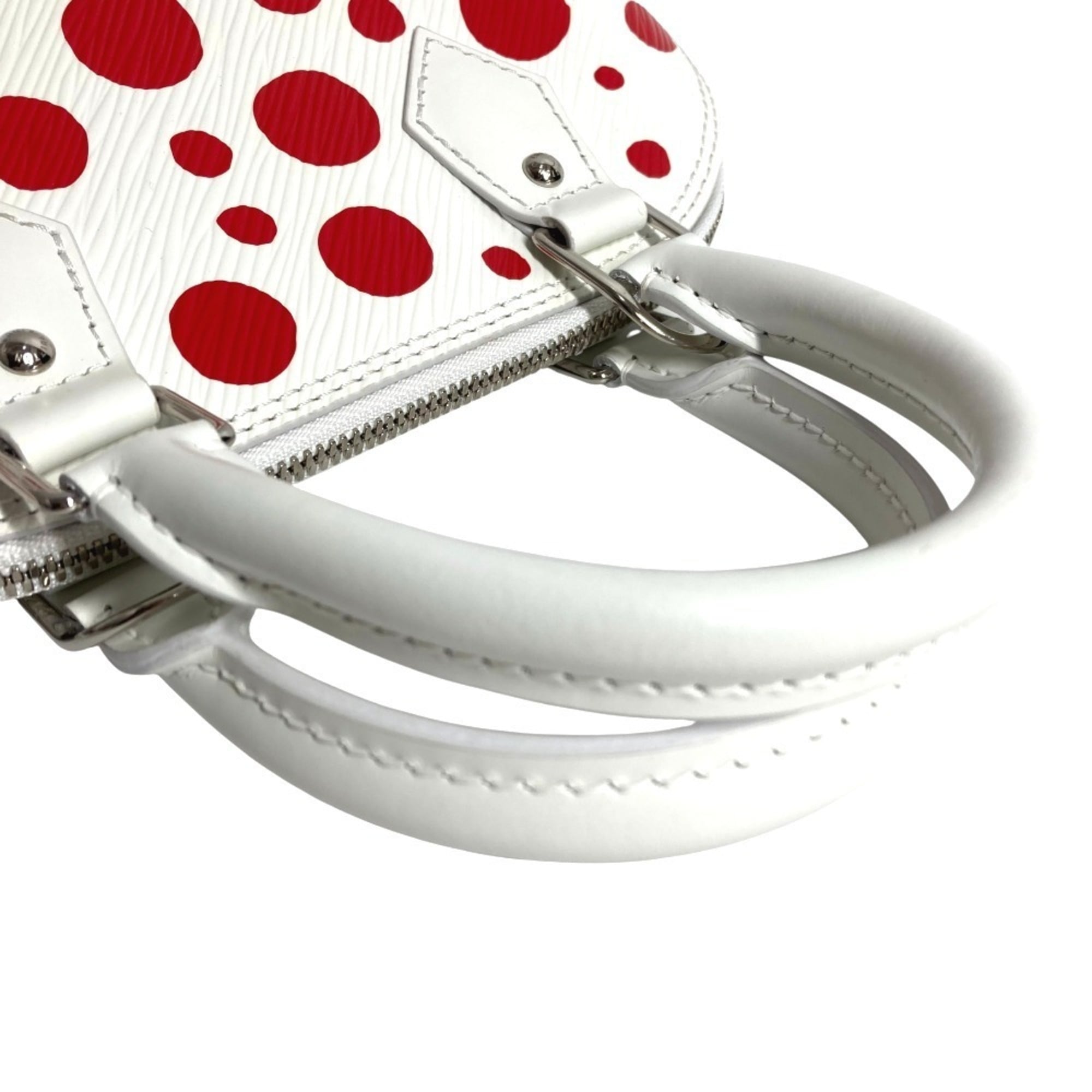 Louis Vuitton Yayoi Kusama Red Color White Epi Leather Handbag Shoulder Bag