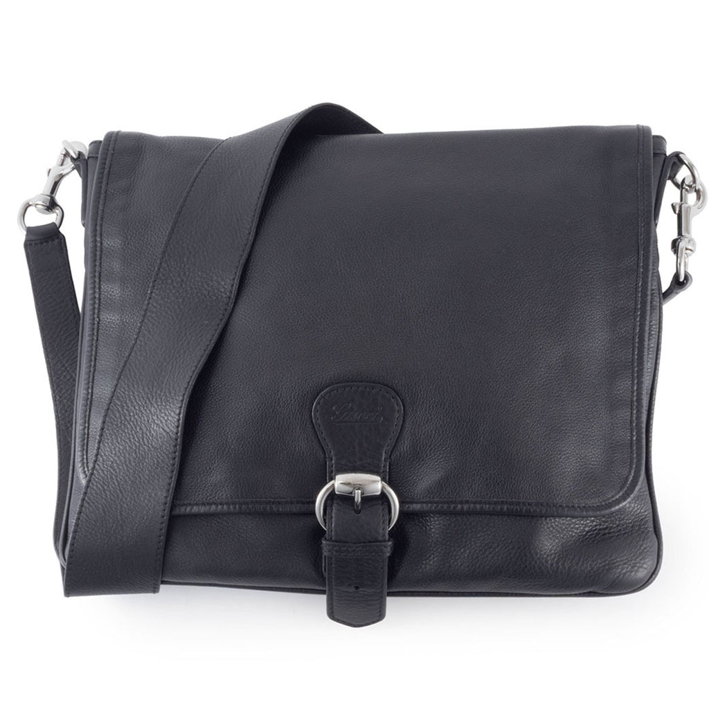 Gucci Black Leather Shoulder Bag (Pre-Owned)