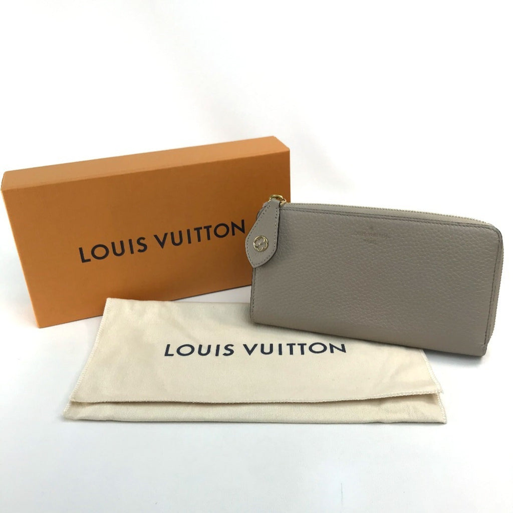 Louis Vuitton Monogram Beige Leather Long Wallet