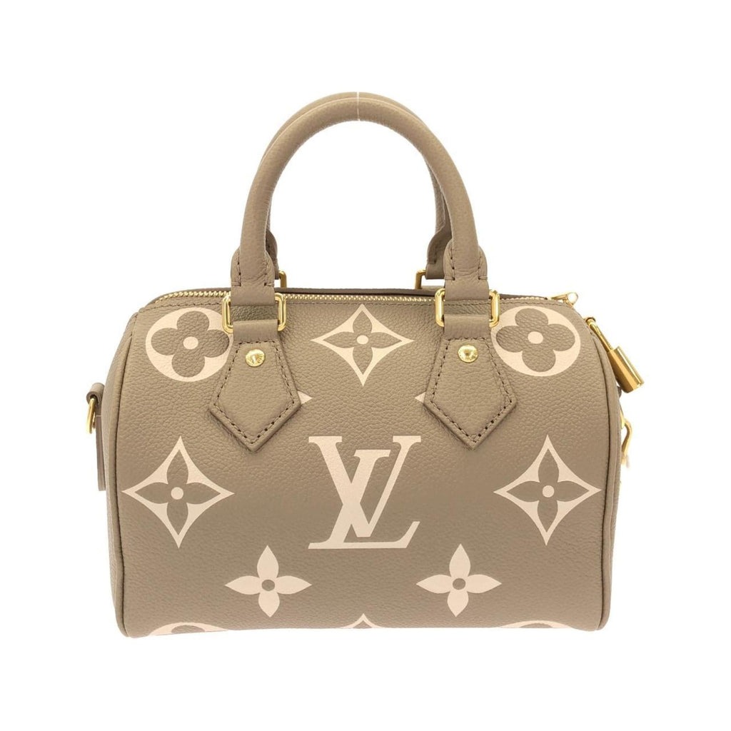 Louis Vuitton Cream Tourterelle Leather Boston Bag