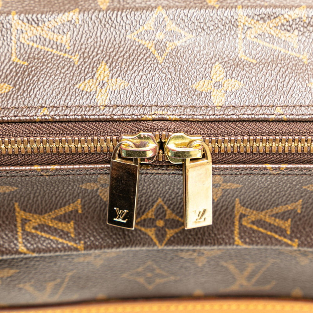 Louis Vuitton Brown Pvc Leather Handbag Shoulder Bag
