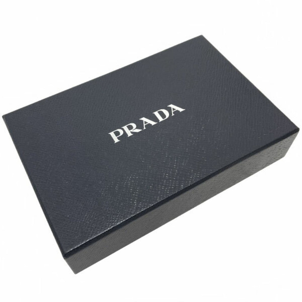 Prada Black Nylon Leather Wallet (Tri-Fold)
