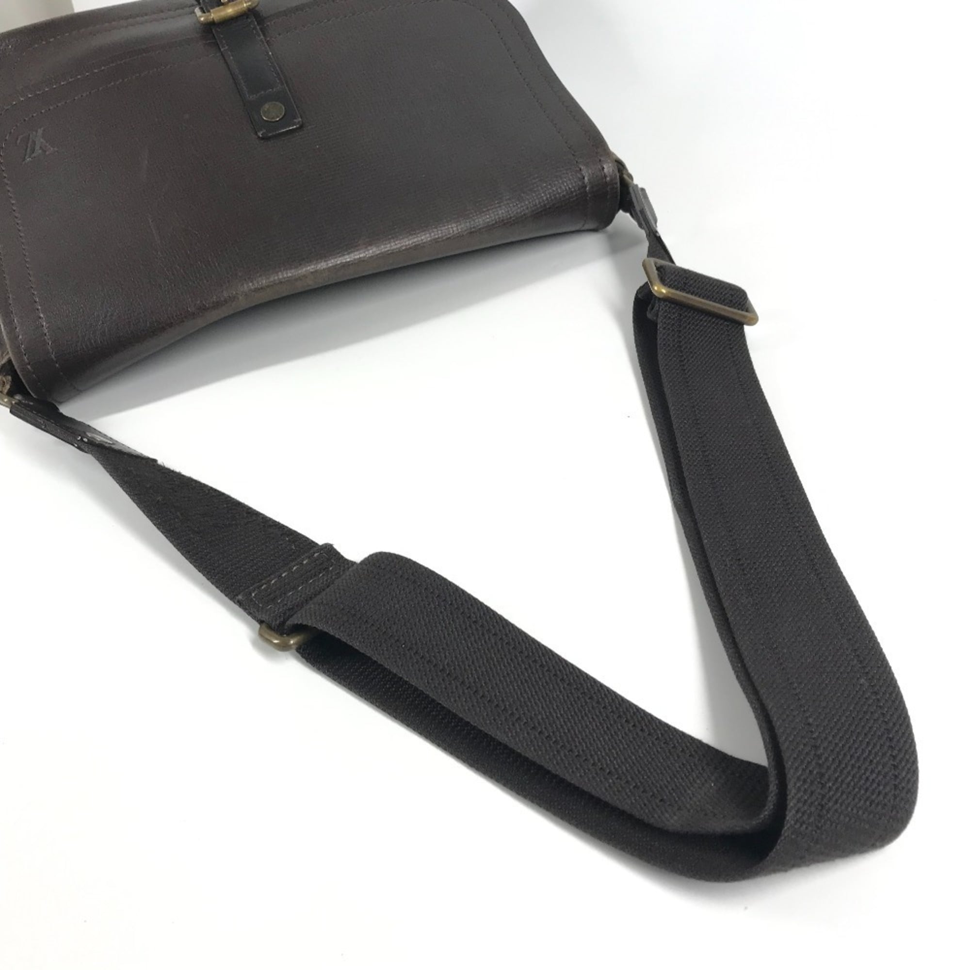 Louis Vuitton Brown Coffee Utah Leather Messenger Bag Shoulder Bag