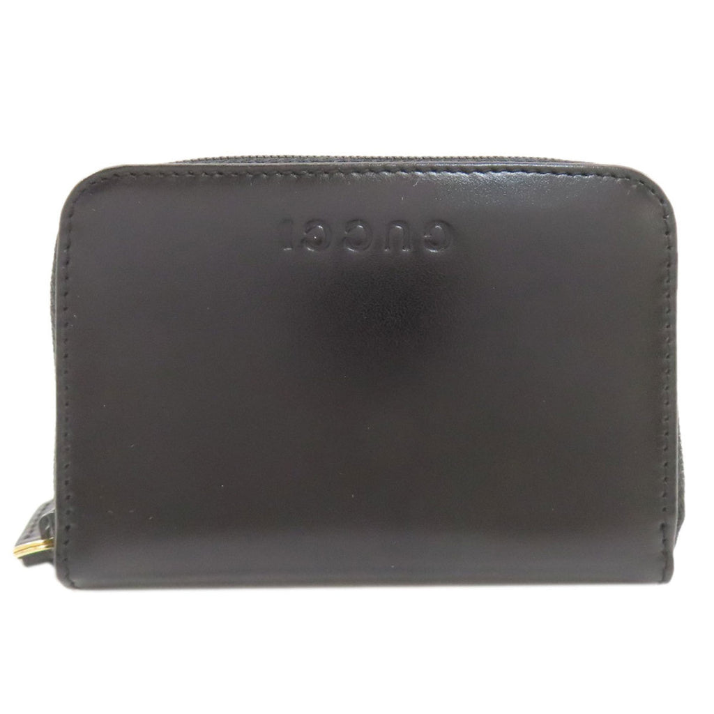 Gucci Black Leather Coin Purse/Coin Case (Pre-Owned)