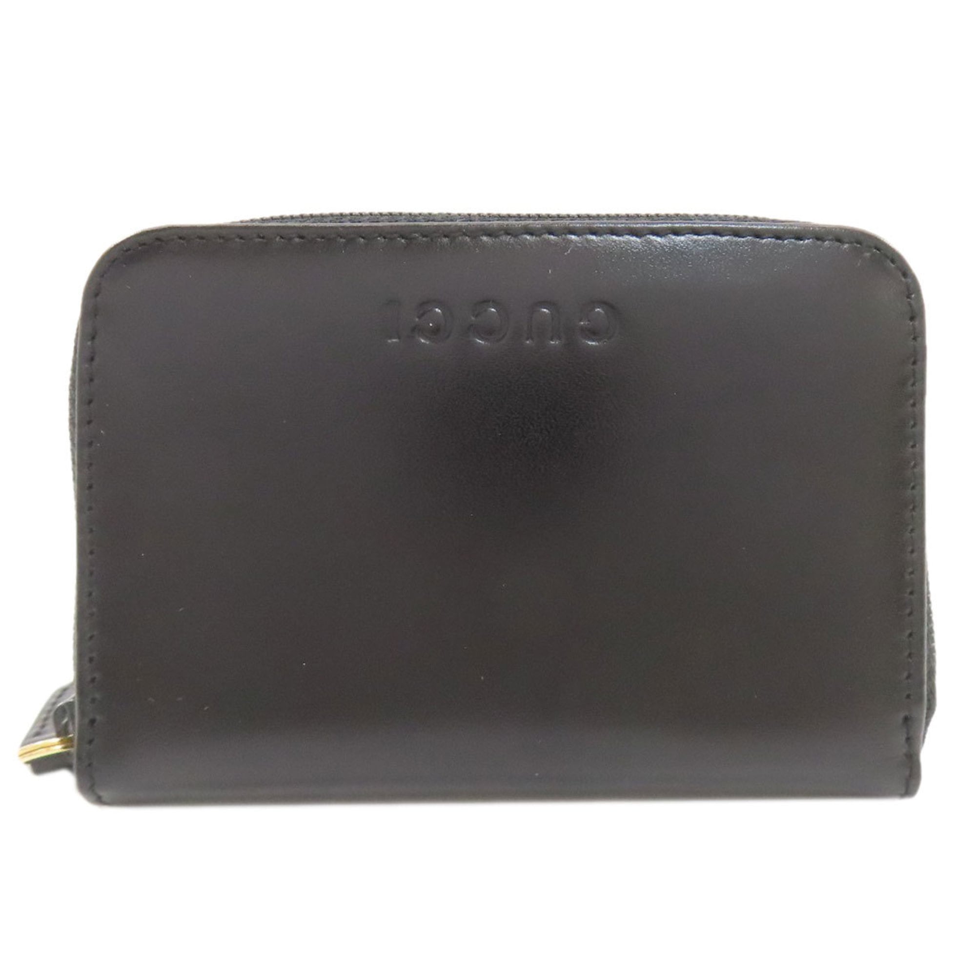 Gucci Black Leather Coin Purse/Coin Case (Pre-Owned)
