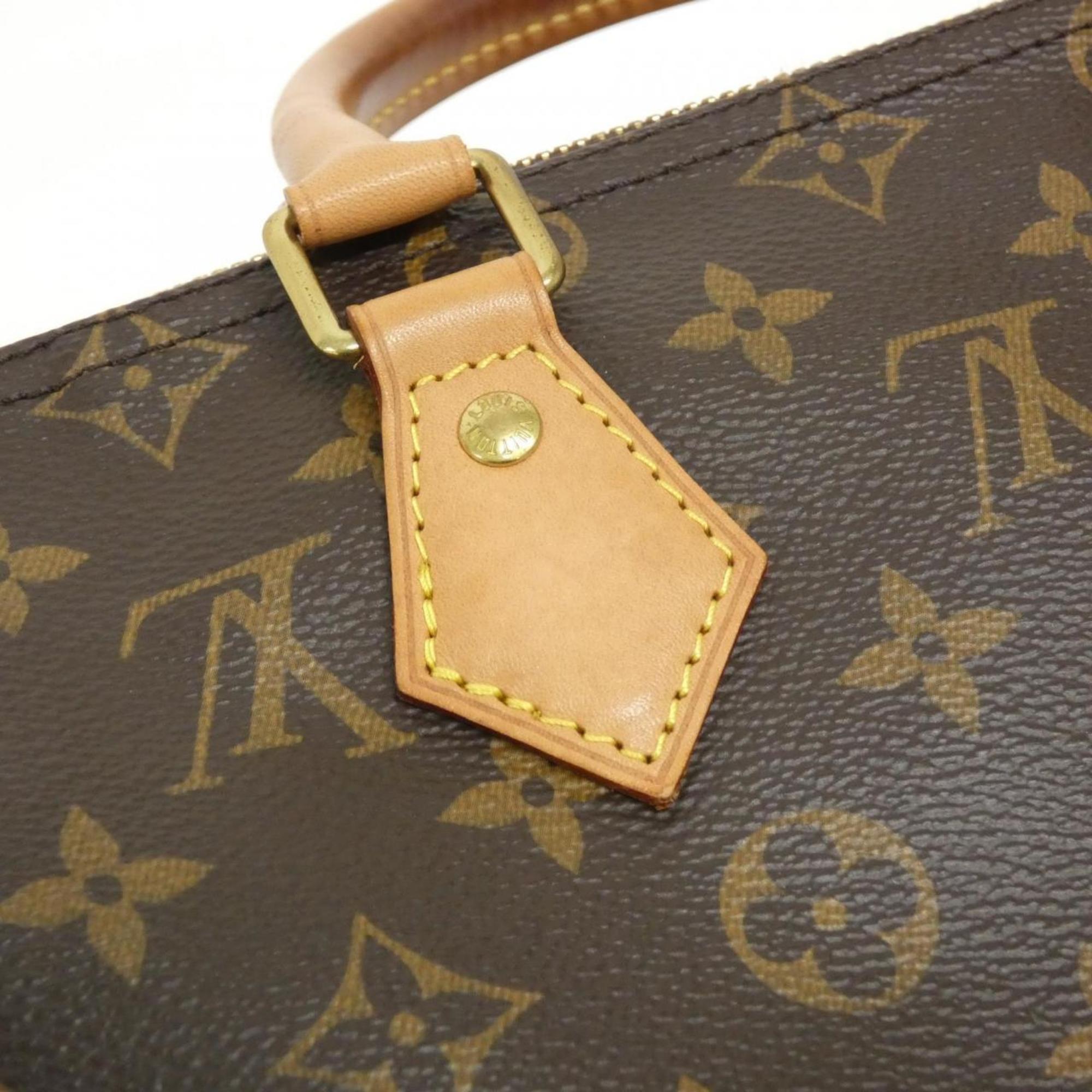 Louis Vuitton Marron Coated Canvas Boston Bag