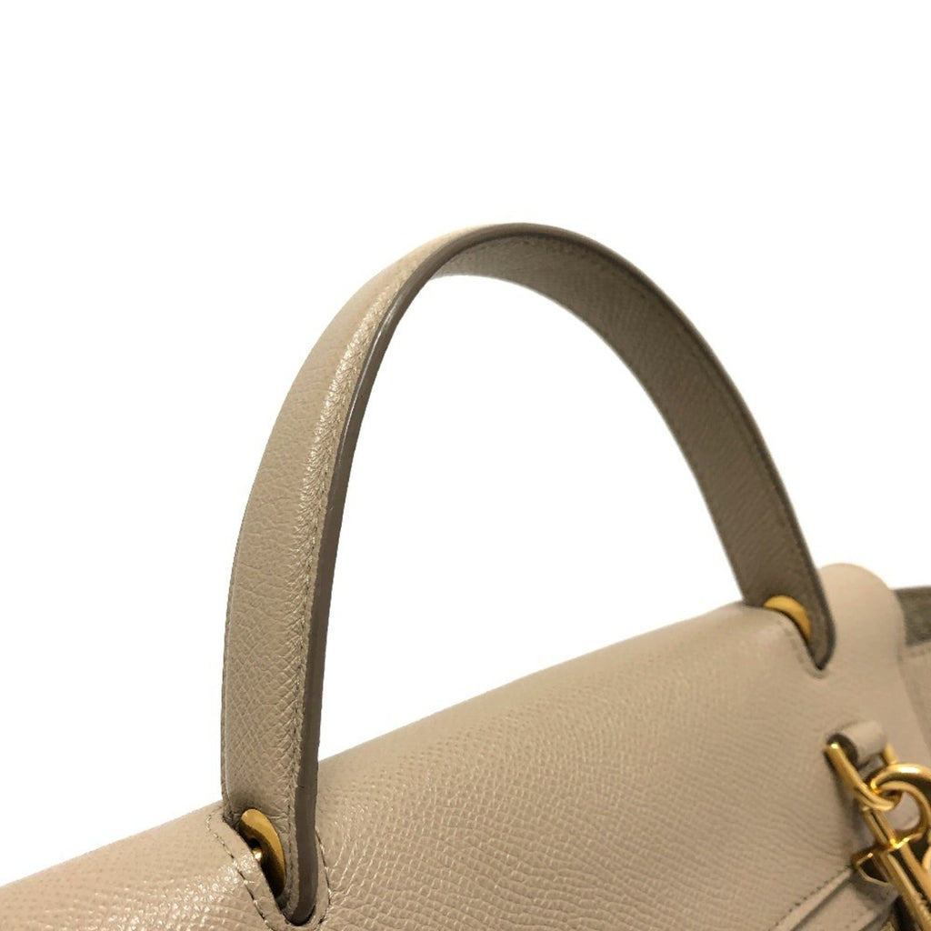 Celine Beige Leather Handbag Shoulder Bag