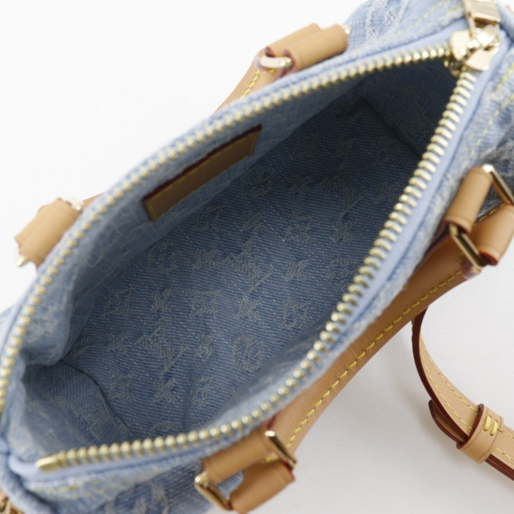 Louis Vuitton Sky Blue Monogram Denim Handbag