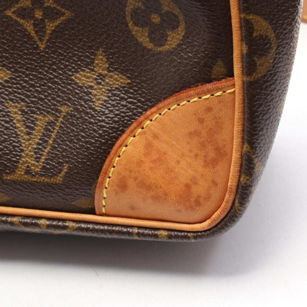 Louis Vuitton Brown Monogram Coated Canvas Leather Shoulder Bag