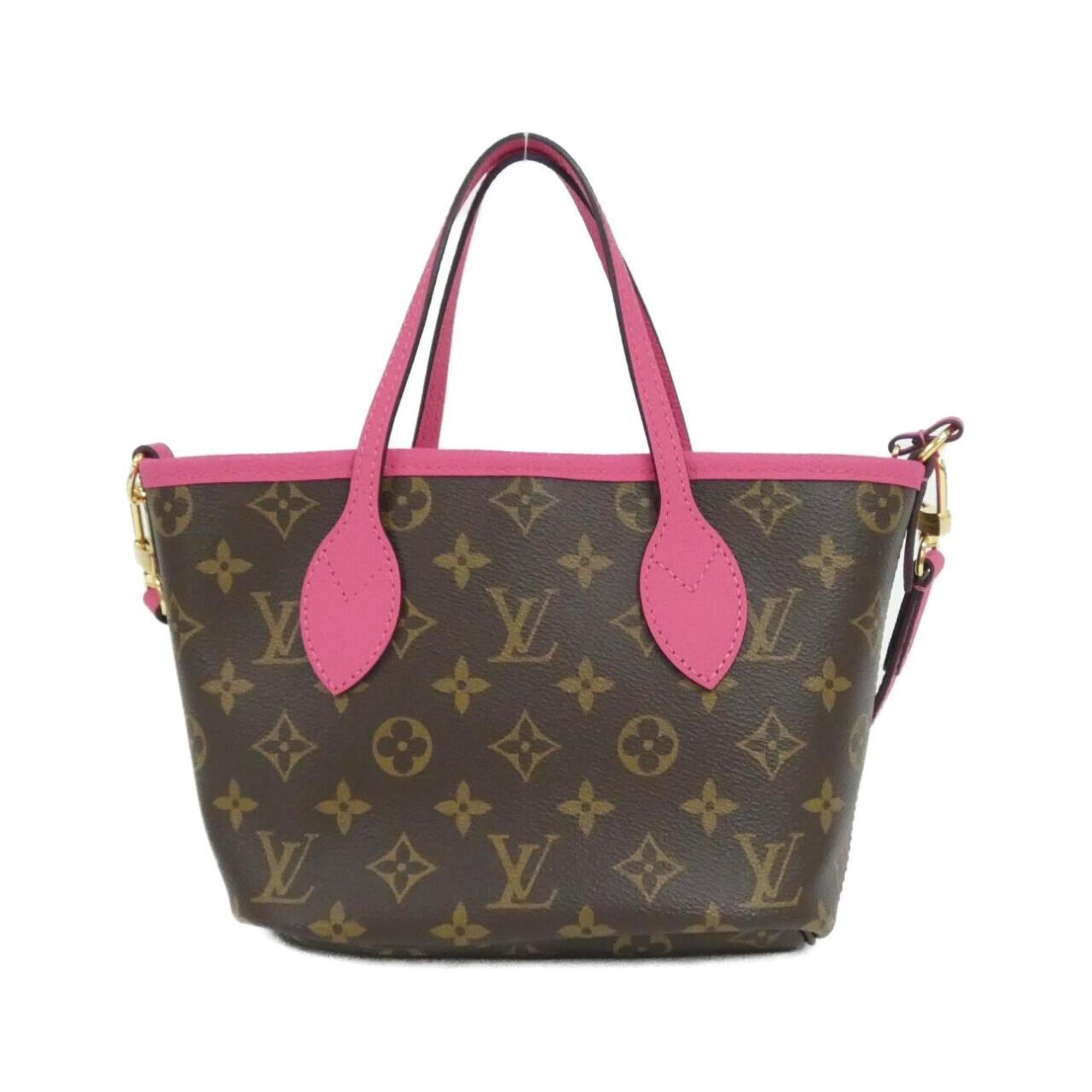 Louis Vuitton Monogram Marron Rose Coated Canvas Leather Handbag