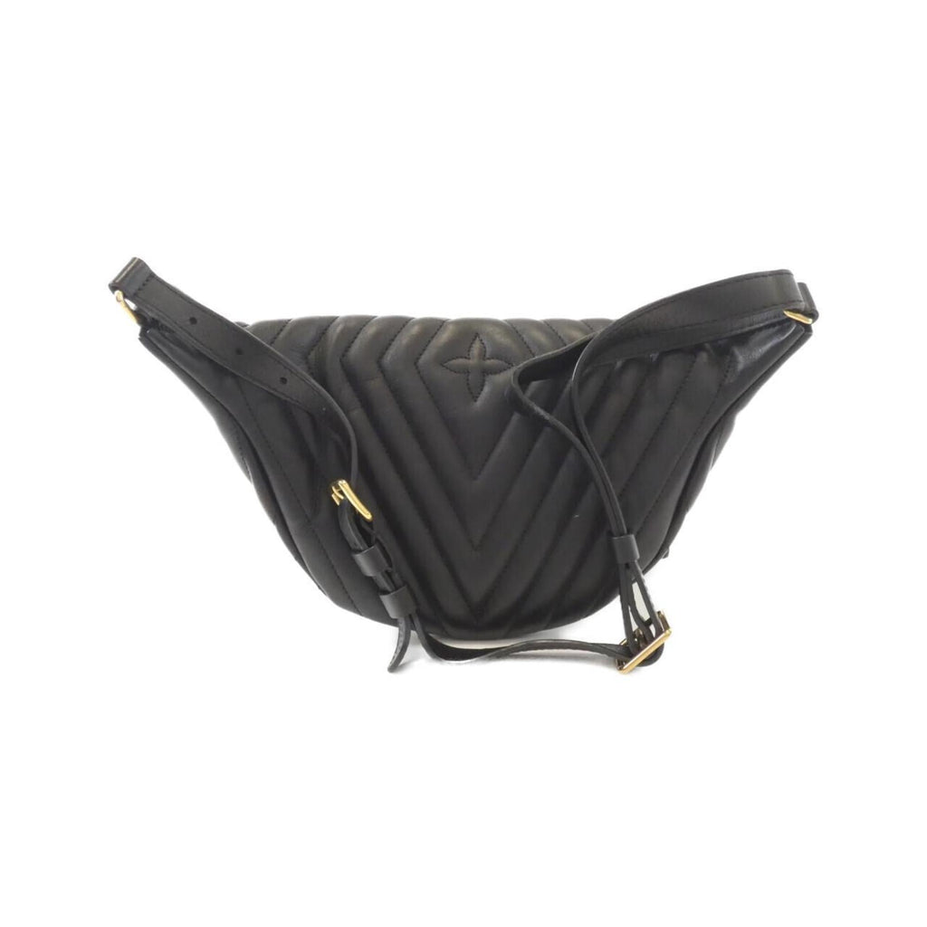 Louis Vuitton Black Leather Fanny Pack Shoulder Bag
