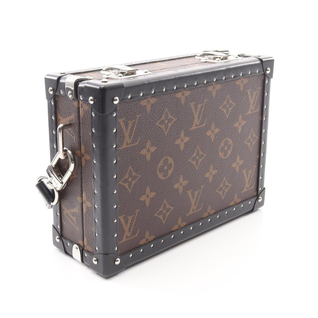 Louis Vuitton Black Brown Monogram Macassar Coated Canvas Shoulder Bag