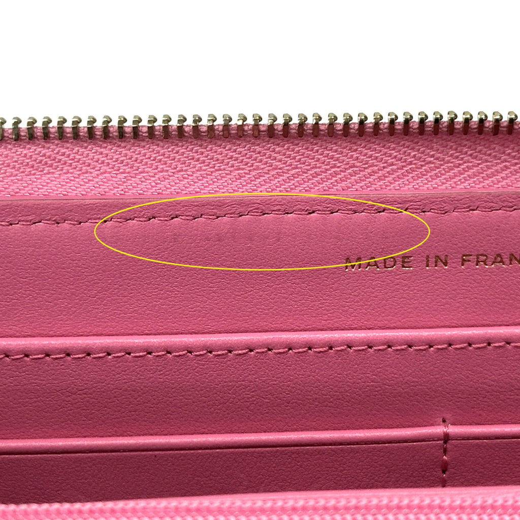 Chanel Pink Grained Calfskin