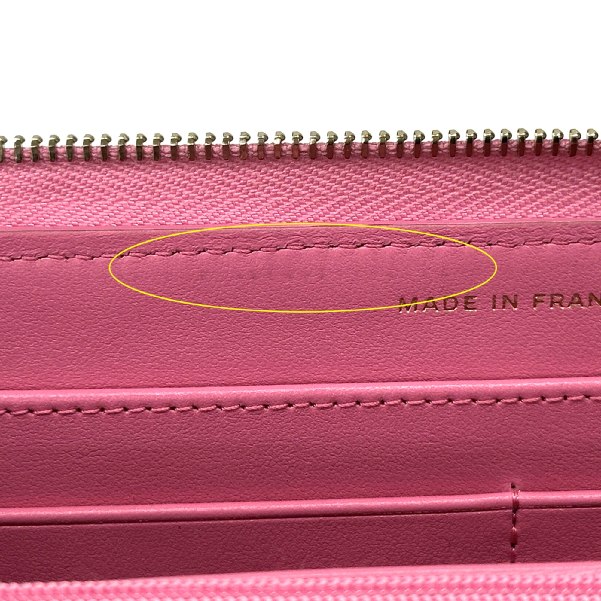 Chanel Pink Grained Calfskin