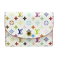 Louis Vuitton Multi-Color White Monogram Multicolore Coin Purse/Coin Case