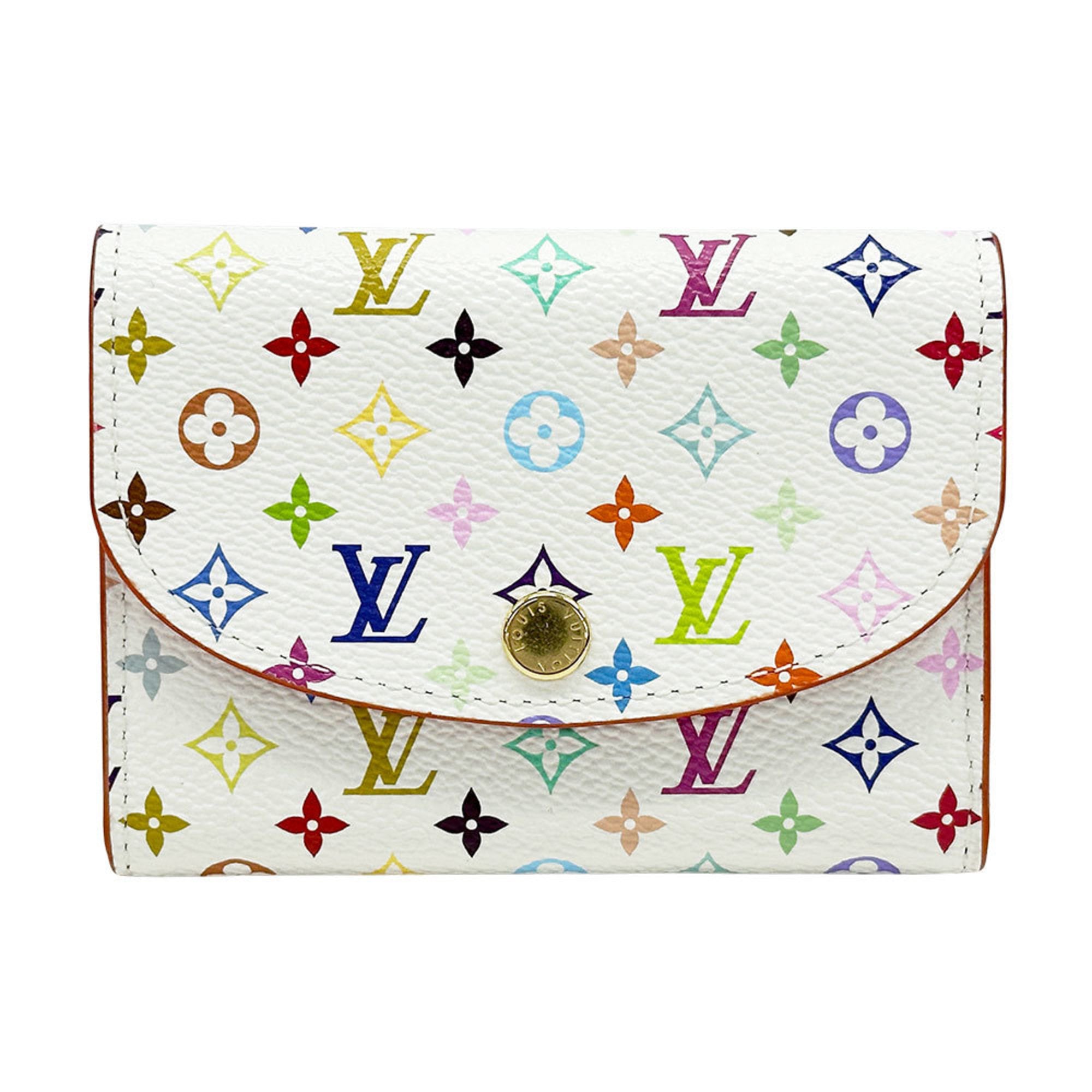 Louis Vuitton Multi-Color White Monogram Multicolore Coin Purse/Coin Case