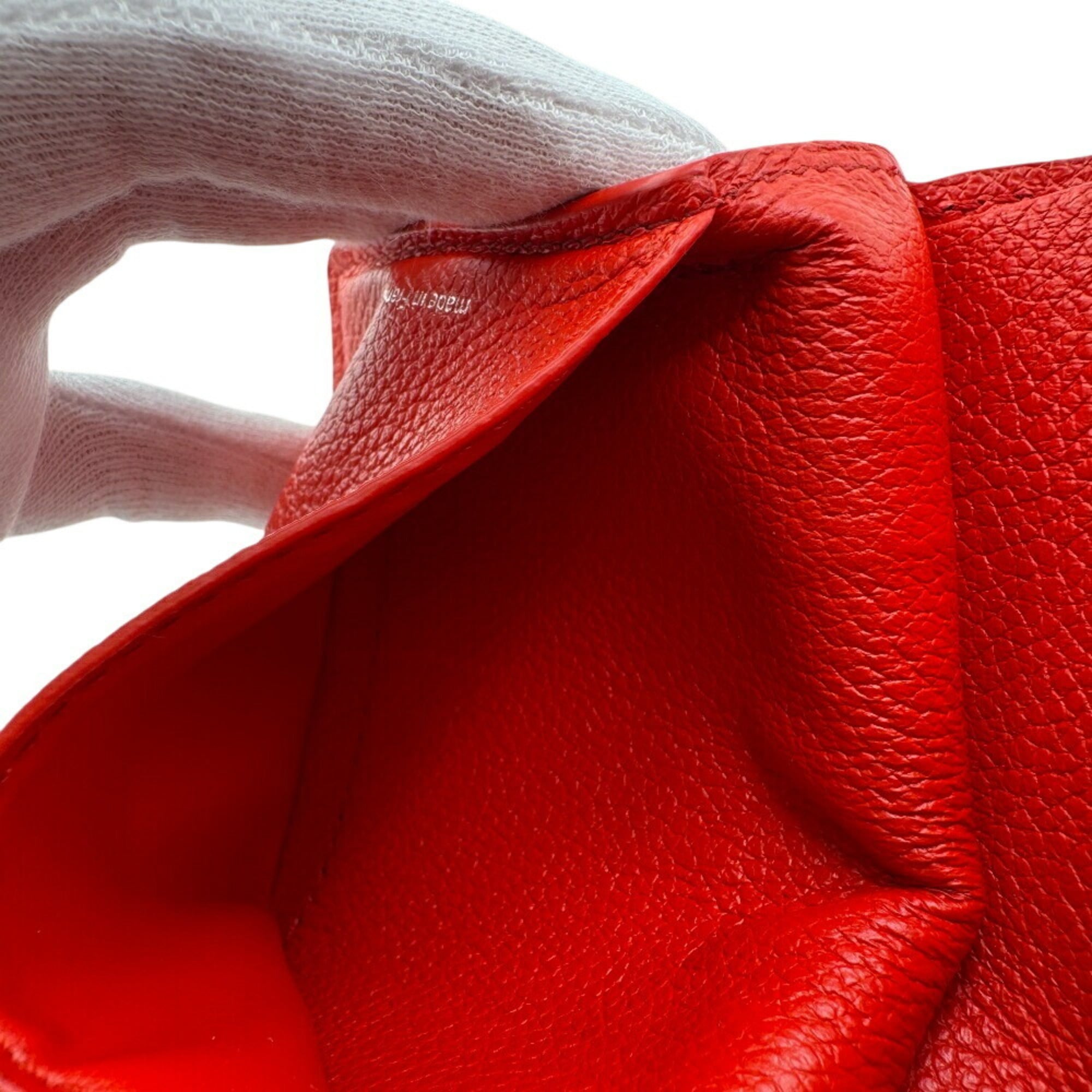 Louis Vuitton Monogram Empreinte Red Color White Leather Wallet
