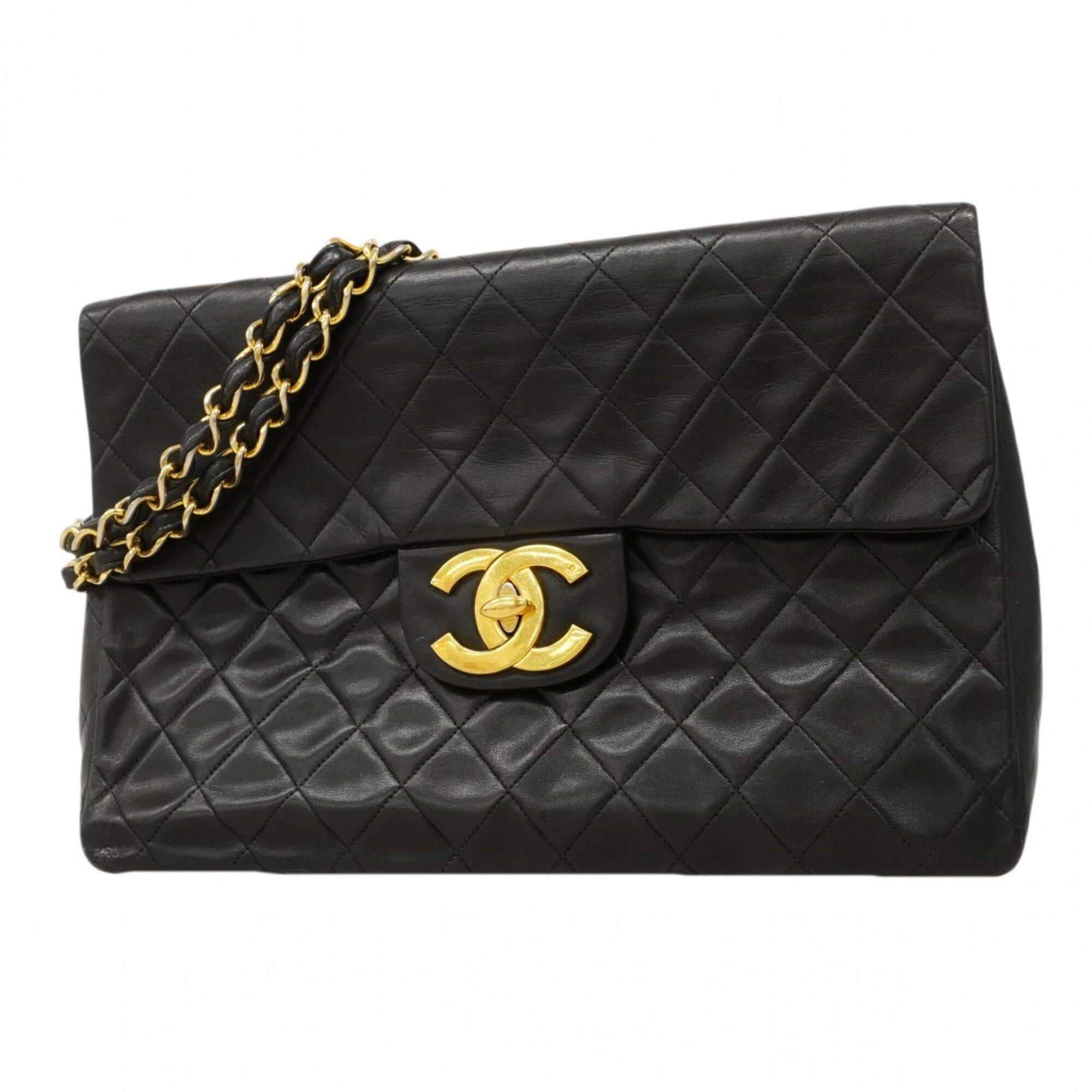 Chanel Black Leather Shoulder Bag