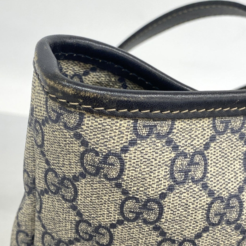 Gucci Navy Pvc Tote Bag (Pre-Owned)