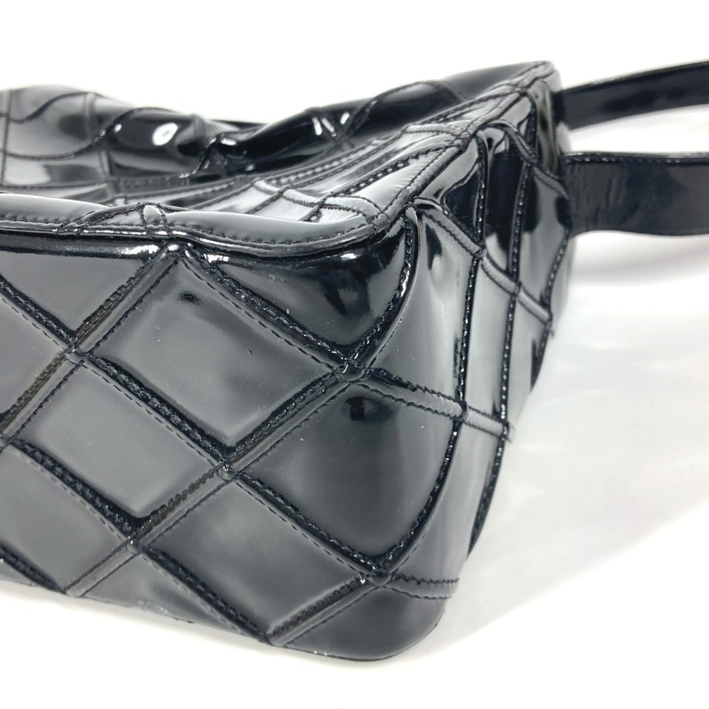 Chanel Black Patent Leather Handbag Shoulder Bag