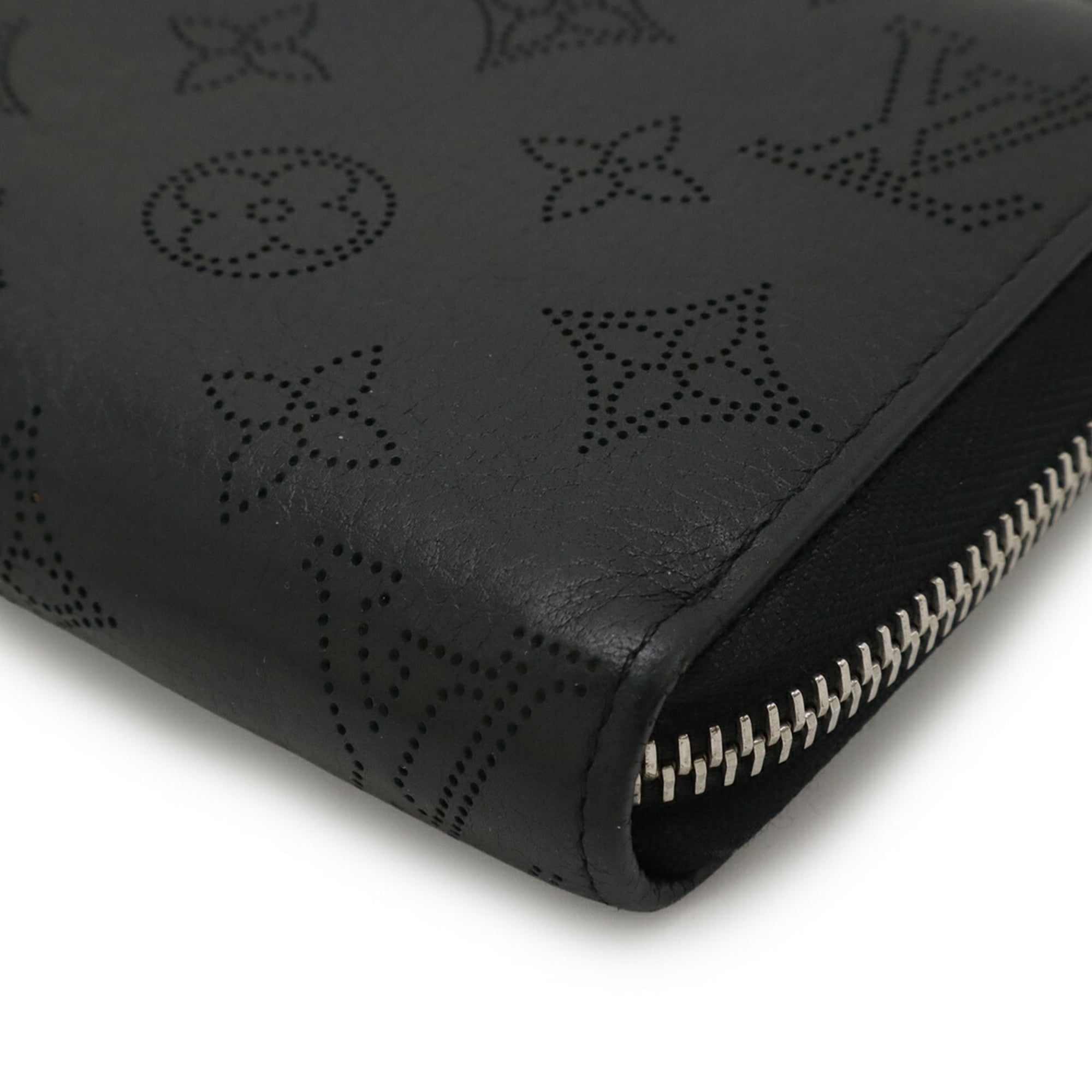 Louis Vuitton Black Noir Leather Coin Purse/Coin Case