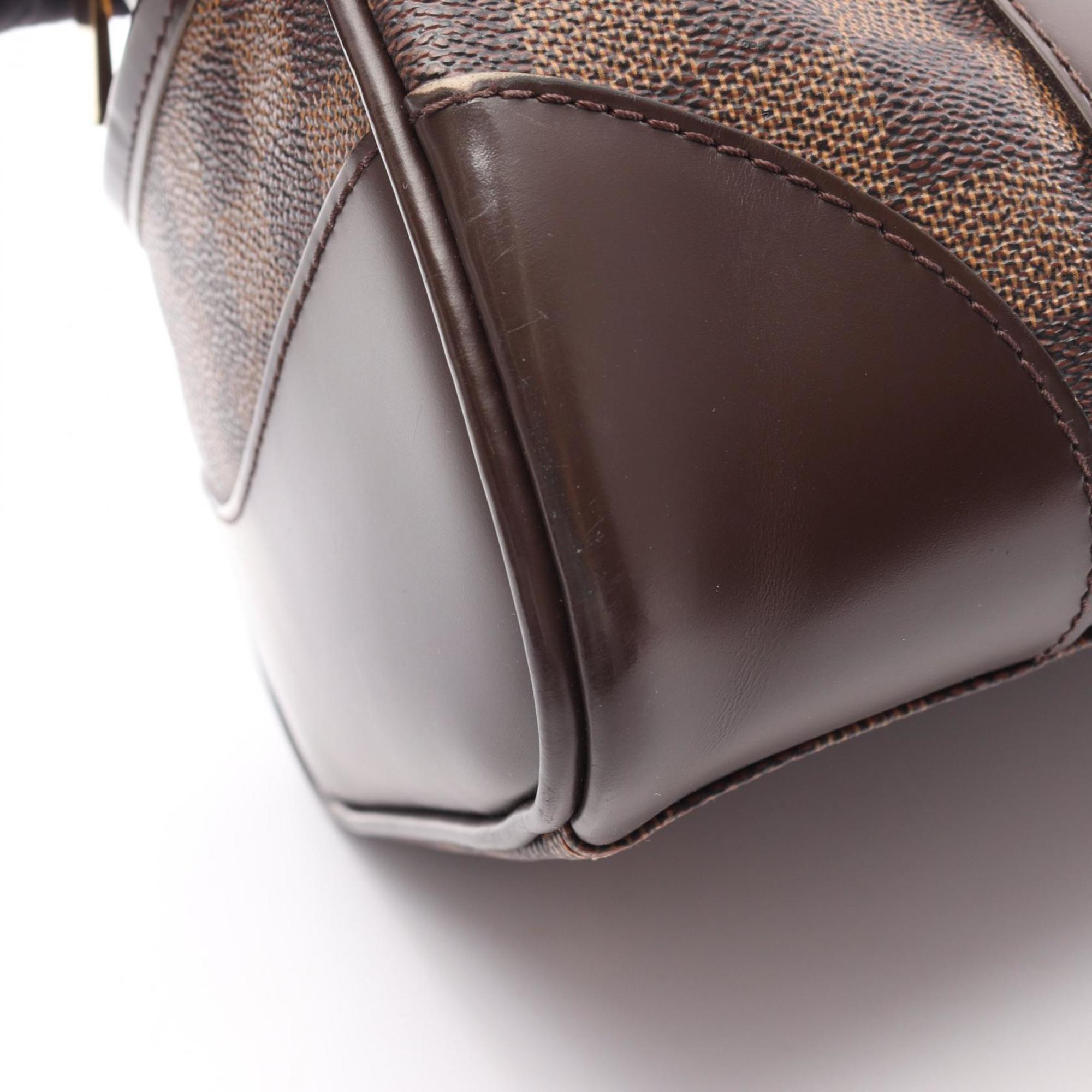 Louis Vuitton Brown Coated Canvas Leather Handbag