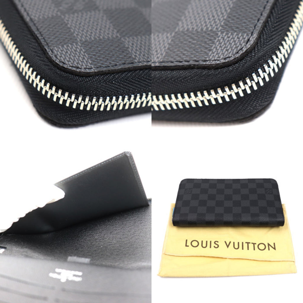Louis Vuitton Black Damier Graphite Damier Graphite Long Wallet