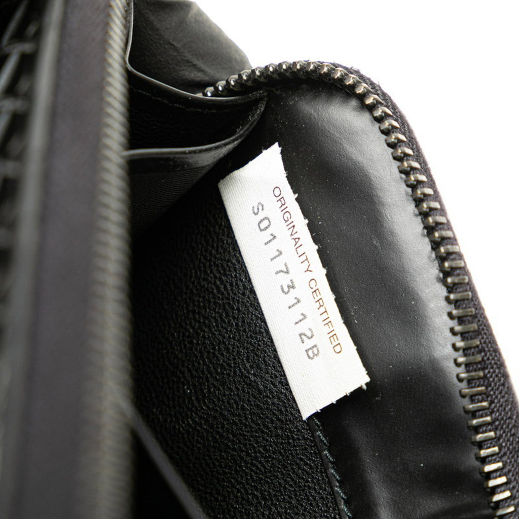 Bottega Veneta Black Leather Long Wallet (Bi-Fold)