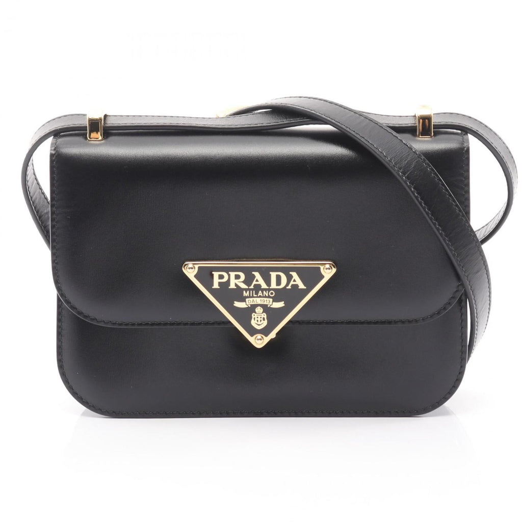 Prada Black Leather Shoulder Bag