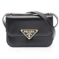 Prada Black Leather Shoulder Bag