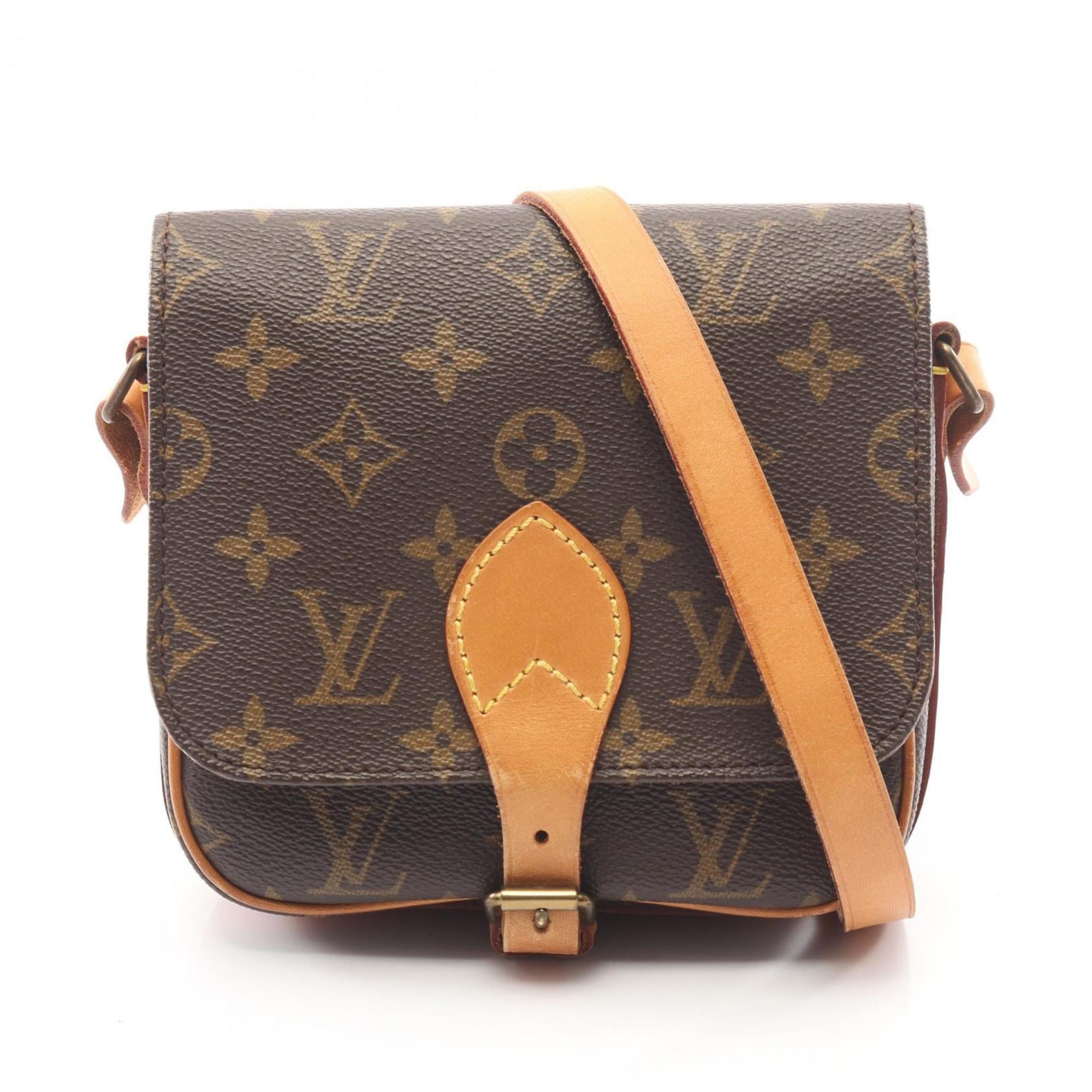Louis Vuitton Brown Monogram Coated Canvas Leather Shoulder Bag