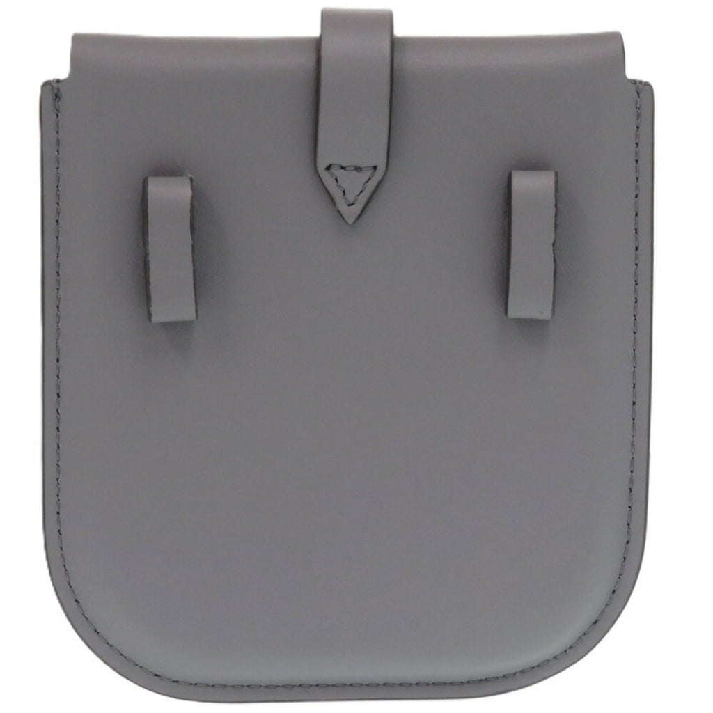 Burberry Gray Leather Fanny Pack Pouch