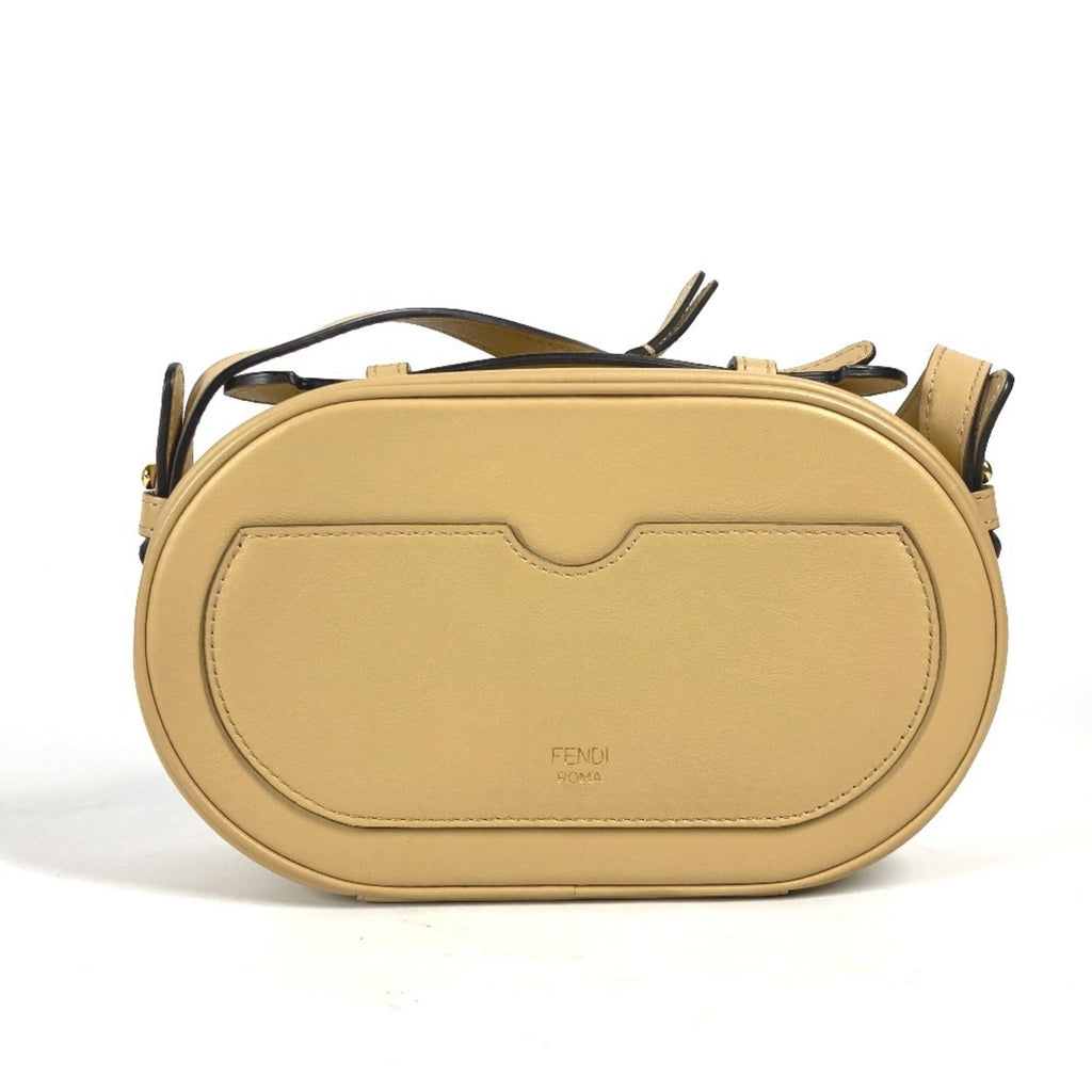 Fendi Beige Leather Handbag Shoulder Bag