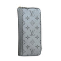 Louis Vuitton Silver Taiga Leather Leather Long Wallet