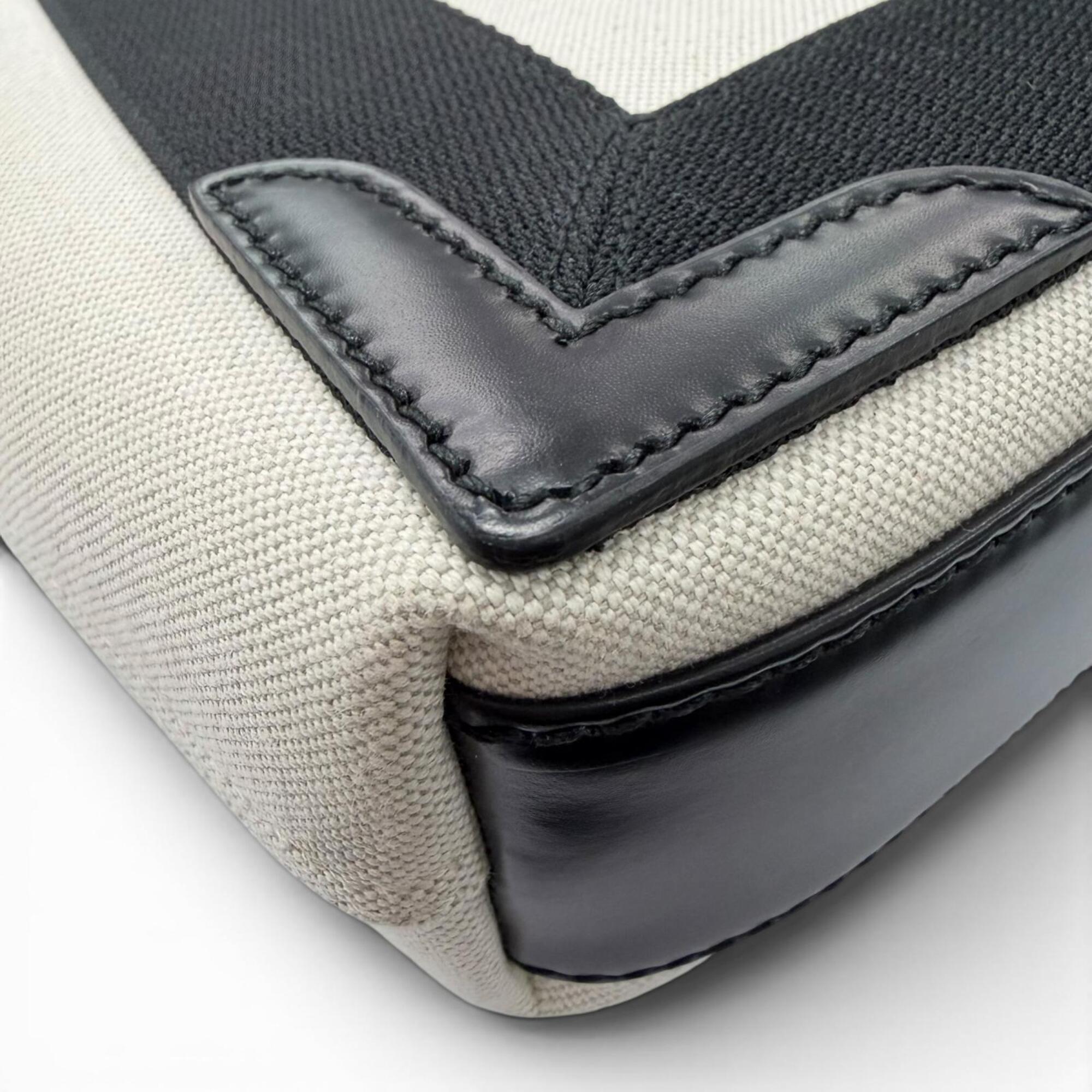 Balenciaga Black Canvas Leather Shoulder