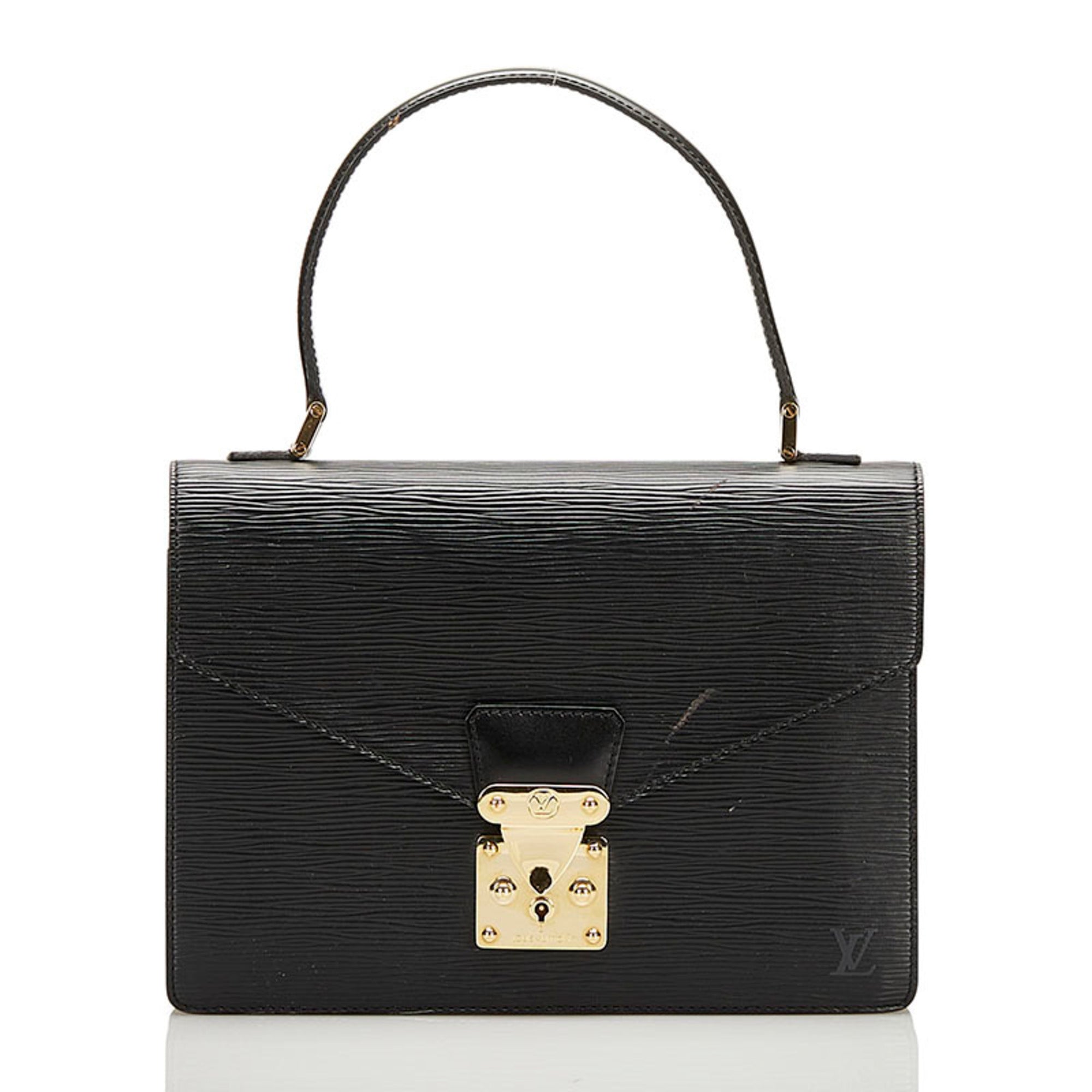 Louis Vuitton Black Noir Leather Handbag